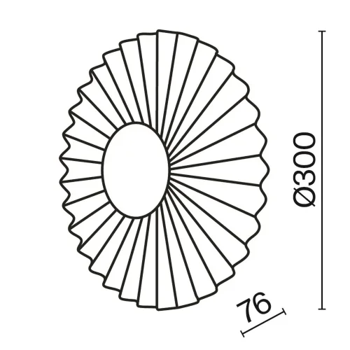 Настенный светильник (бра) Fiore 3000К 7Вт (Латунь) - фото 10