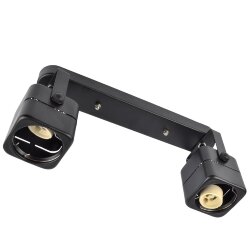 DLC-S613 GU10x2 BLACK Светильник декоративный накладной, серия Sotto, Без лампы, цоколь GU10x2шт, Металл, Черный, TM Fametto