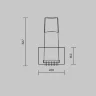 Комплект креплений (для профиля 50x35) 4 шт., ALM-5035T-MT 642036 (Серебро) 642036 - фото 3