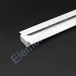 Трек для спотов встраиваемый 2L 2м NX46 (однофазный, 2 провода, белый)