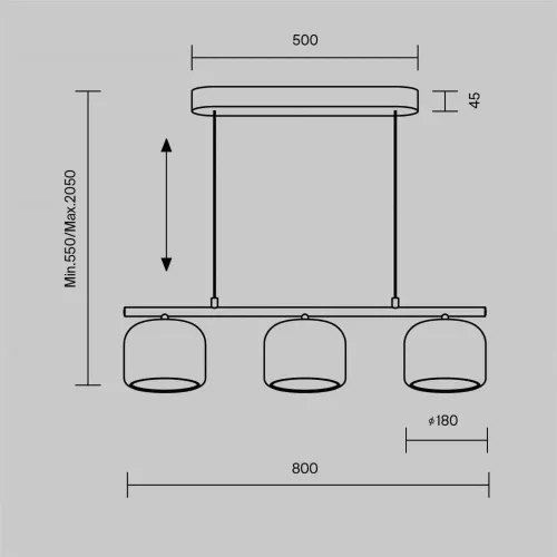 Подвесной светильник Spirito 3000K 14Вт (Золото) - фото 7