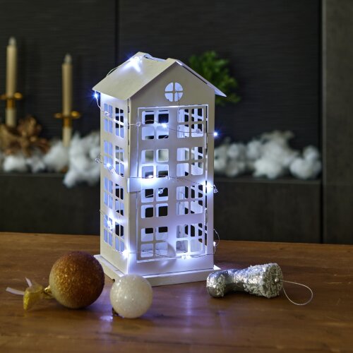 ULD-S1900-020-STB-2AA WHITE IP20 BEADS MINI Гирлянда светодиодная на батарейках 2AA не в-к, Бусины мини, 1.9м, 20 светодиодов, Белый свет, Провод прозрачный, TM Uniel - фото 4