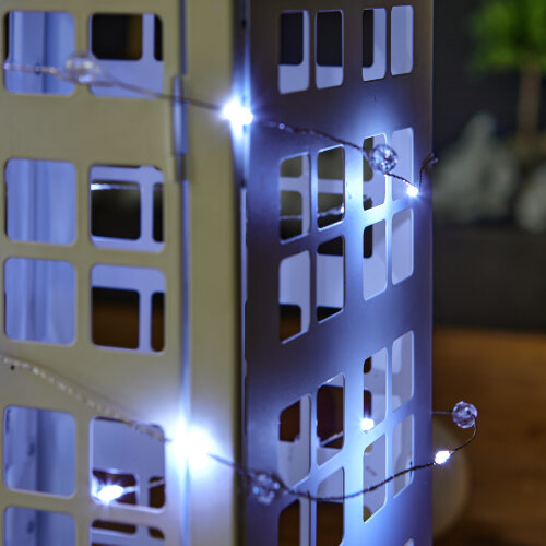 ULD-S1900-020-STB-2AA WHITE IP20 BEADS MINI Гирлянда светодиодная на батарейках 2AA не в-к, Бусины мини, 1.9м, 20 светодиодов, Белый свет, Провод прозрачный, TM Uniel - фото 6