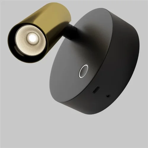 Настенный светильник (бра) Twist 3000K 3Вт IP 20 (Черный) - фото 5