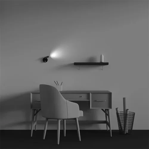 Настенный светильник (бра) Twist 3000K 3Вт IP 20 (Черный) - фото 6