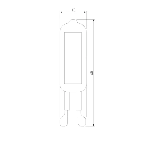 Светодиодная лампа G9 LED 5W 220V 4200K стекло BLG915 - фото 2