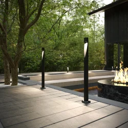 Светильник садово-парковый светодиодный Recess черный 35177/F черный (067382)