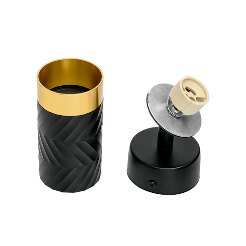 Светильник WOLTA WSL-GU10/S09BG под лампу GU10 Черный / Золотой LINEA - фото 7.