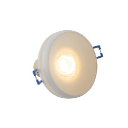 Встраиваемый светильник, IP 20, 10 Вт, GU10, белый, алюминий/пластик, Denkirs DK4031-WH