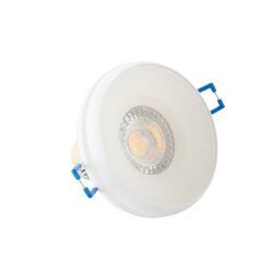 Встраиваемый светильник, IP 20, 10 Вт, GU10, белый, алюминий/пластик, Denkirs DK4031-WH