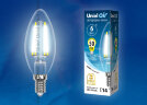 LED-C35-6W/NW/E14/CL GLA01TR Лампа светодиодная. Форма "свеча", прозрачная. Серия Air. Белый свет (4000K) - фото