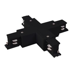 Коннектор X-образный для трехфазного шинопровода черный TRC-1-3-X-BK (039509)