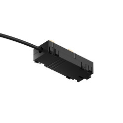 Подвод питания для шинопровода SMART черный, Denkirs TR2100-BK