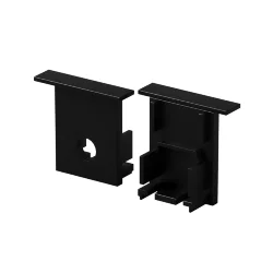 Комплект заглушек (для профиля 22x22) 2 шт., ALM-2222-B-EC 642051 (Черный) 642051