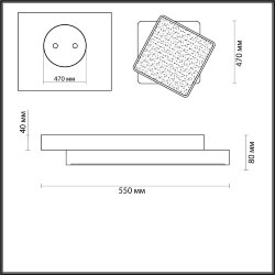 Люстра потолочная «LUMION» 4511/72CL, серия: AGATHA (крепление на планке) - -