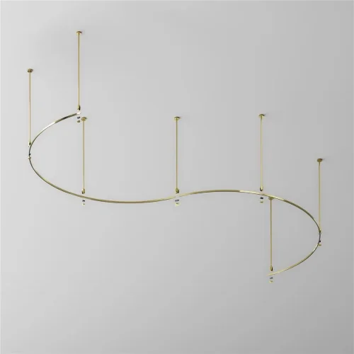 Шинопровод круглый из полукругов 1800мм Flarity латунь (Латунь) - фото 5