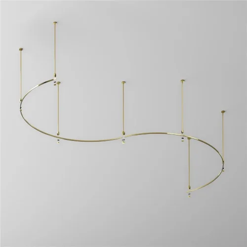 Шинопровод круглый из полукругов 1800мм Flarity латунь (Латунь) TRX154-2SR-D1800-BS - фото 5