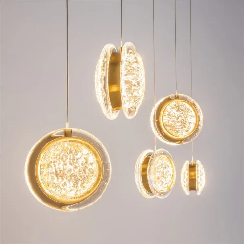 Подвесной светильник Pharao 3000К 33Вт (Черный и Латунь) - фото 7