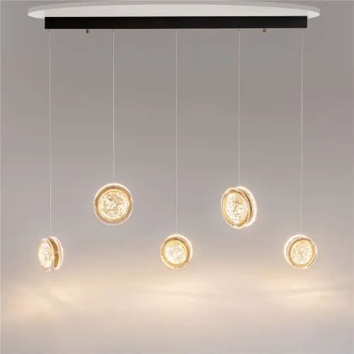 Подвесной светильник Pharao 3000К 33Вт (Черный и Латунь) - фото 9