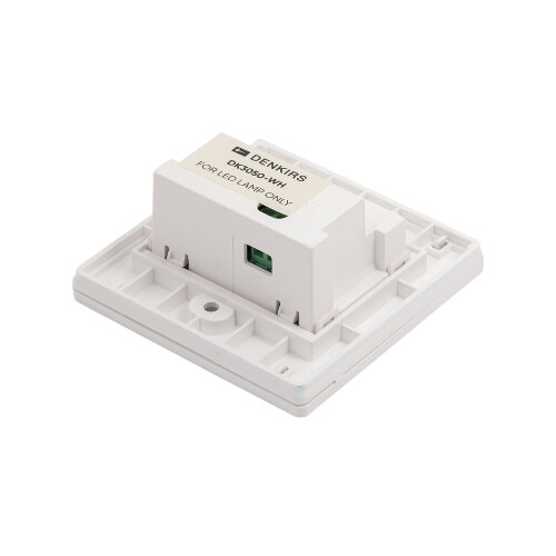 DK3050-WH Светильник встраиваемый в стену, IP 20, LED 3000, 1 Вт, белый, пластик. Фото 4