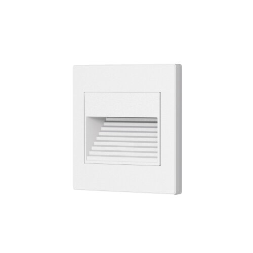 DK3050-WH Светильник встраиваемый в стену, IP 20, LED 3000, 1 Вт, белый, пластик. Фото 4