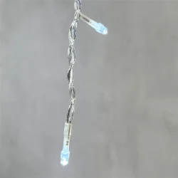 Гирлянда Бахрома 4,9 x 0,5 м Белая 220В, 240 LED, Провод Прозрачный ПВХ, IP54