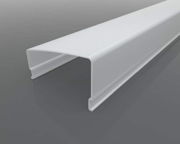 Рассеиватель поликарбонатный для профиля трапециевидный LC-LRM-M36-6T матовый - фото