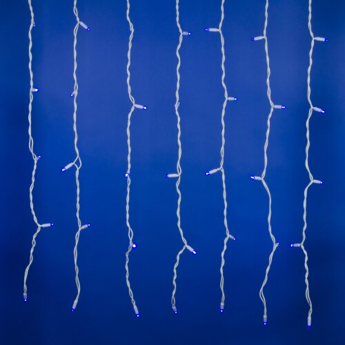 ULD-C2030-240-TWK BLUE IP67 Занавес светодиодный с эффектом мерцания, 3х2м, Соединяемый, 240 светодиодов, Синий свет, Провод белый. - фото 2