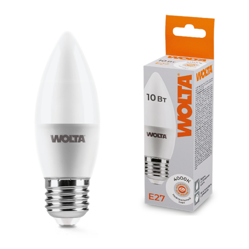 Светодиодная лампа WOLTA 25SC10E27 10Вт 4000K E27 - фото 1.