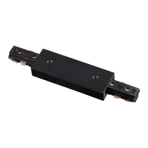 Соединитель с токопроводом для однофазного трехжильного шинопровода «Novotech» 135005 (крепление к треку). Фото 1.