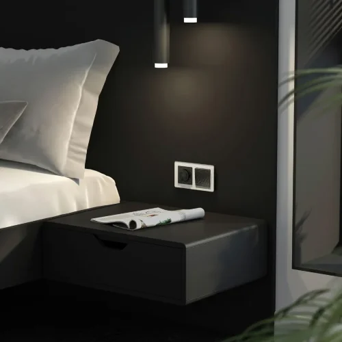 Клавиша для выключателя перекрестного (Hammar черный) W1219008 - фото 2