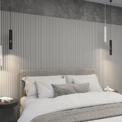 Подвесной светильник, с декоративным вырезом, IP 20, до 15 Вт, LED, GU10, черный, алюминий, Denkirs DK4045-BK