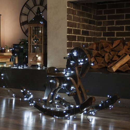 ULD-S10000-1000-DGA WHITE IP20 Гирлянда светодиодная, 100м, 1000 светодиодов, Белый свет, Провод зеленый - фото 11