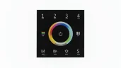 Сенсорная панель T15 Black IC89 (220V, RGB+CCT, 4 zone, DMX512, RF 2.4GHz) - фото I