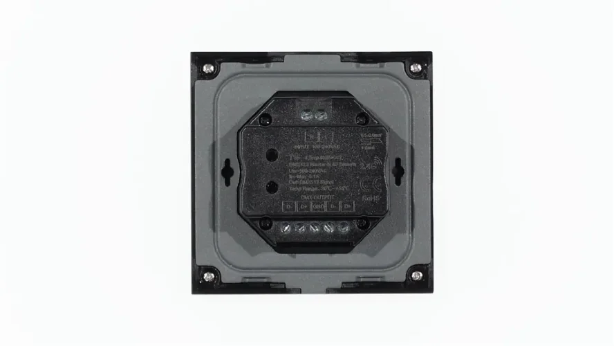 Сенсорная панель T15 Black IC89 (220V, RGB+CCT, 4 zone, DMX512, RF 2.4GHz) - фото II