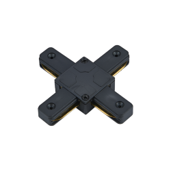 Коннектор X-тип XSB-BL для шинопровода SB черный IN HOME