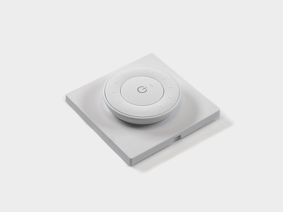 'Настенная панель Quick control беспроводная монохромный, белая - фото