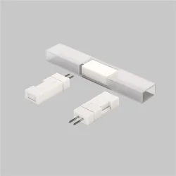 Двусторонний коннектор соединительный для светодиодной ленты 220В 5 шт. 201207 (Белый)