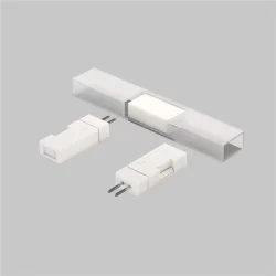 Двусторонний коннектор соединительный для светодиодной ленты 220В 5 шт. 201207 (Белый) 201207