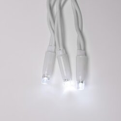 ULD-C1515-160-TWK WHITE IP67 Занавес светодиодный с эффектом мерцания, 1.5х1.5м, Соединяемый, 160 светодиодов, Белый свет, Провод белый.