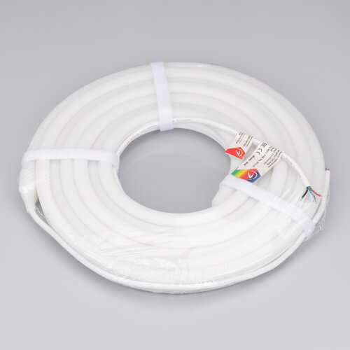 Светодиодная лента герметичная MOONLIGHT-SIDE-B84-12x24mm 24V RGB (12 W/m, IP68, 5m, wire x2) (Arlight, Вывод прямой, 3 года) - фото 3