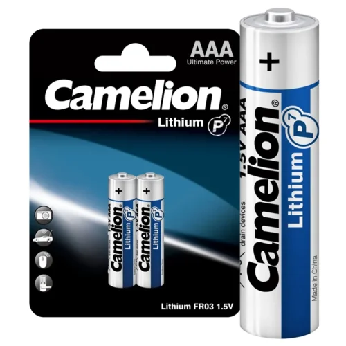 Элемент питания литиевый AAA/FR03 1.5В Lithium FR03-BP2 BL2 (уп.2шт) Camelion 15240 - фото
