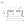 Профиль с экраном SL-LINIA88-F-2500 WHITE+OPAL (Arlight, Алюминий) 021373 - фото 4