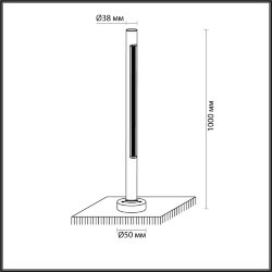 Ландшафтный светильник «ODEON LIGHT» 7036/16GL, серия: PIFA (крепление на основание)