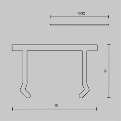 Декоративная накладка 1шт Exility X, черная (Черный) TRA239DC-1B