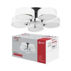 Люстра под лампу MODERN LIMA-СL-5E27-BL 5хЕ27 белый плафон, черный IN HOME