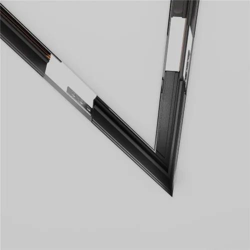 Угол-соединитель 45° Exility встраиваемый под ГКЛ 12,5мм, черный (Черный) - фото 4