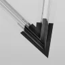 Угол-соединитель 45° Exility встраиваемый под ГКЛ 12,5мм, черный (Черный) - фото 5
