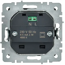 Подсветка светодиодная BRITE встраив. ПЛ20-БрС механизм сталь IEK BR-FL20-K46