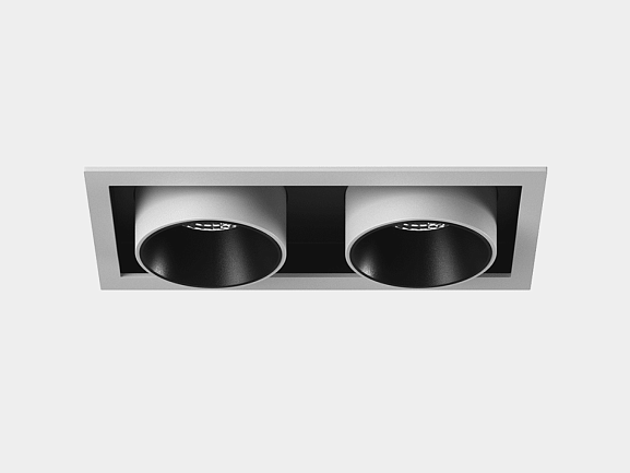 'Светильник светодиодный потолочный встраиваемый поворотно-выдвижной, серия SPL, Ч/Б, 12Вт, IP20, Нейтральный белый (4000К), SPL-SQ2-12-NW. Фото 2